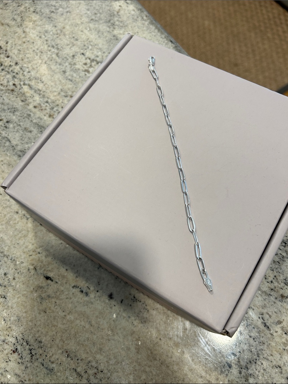 Sterling Silver Paperclip Chain Bracelet